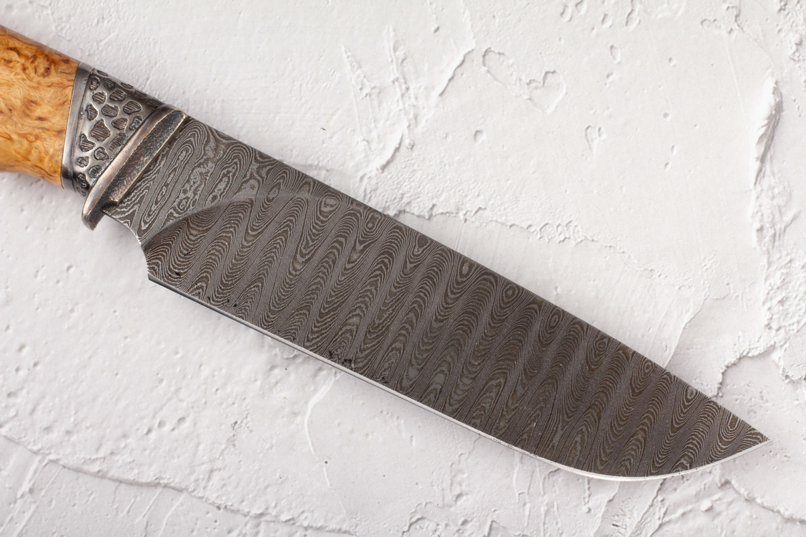 Нож Охота карельская берёза/дамаск ИП Эмиров Р.К. Кизляр