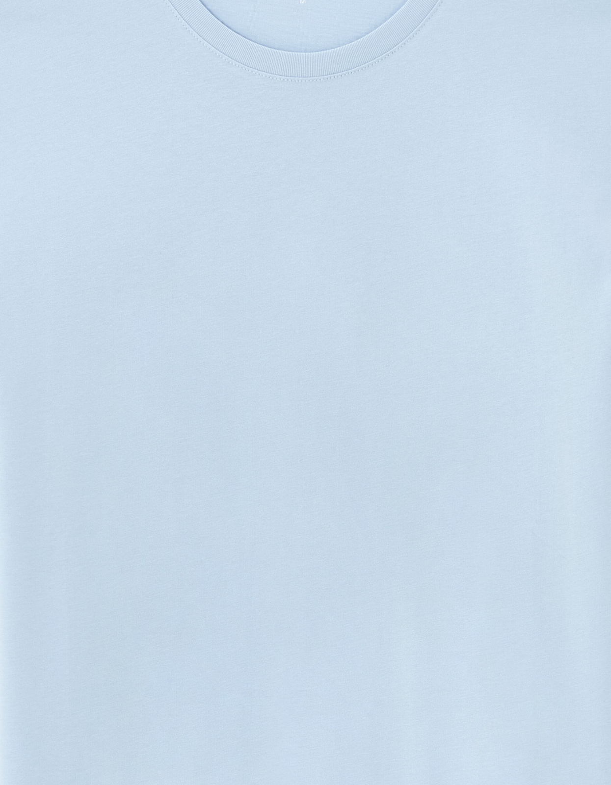 футболка из хлопка с круглым вырезом - Light blue Celio