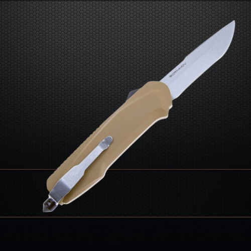 Фронтальный нож Mr.Blade Rover Stonewash сталь 9Cr14MoV, рукоять Tan