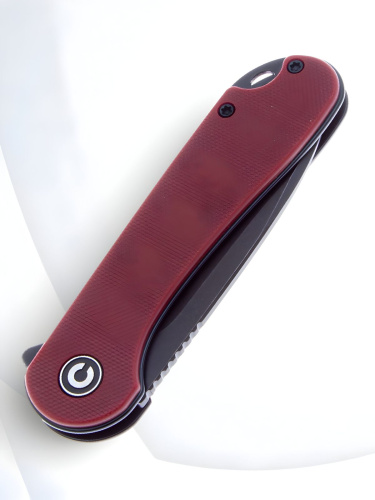 Складной нож CIVIVI Elementum Blackwash сталь D2, рукоять Burgundy G10 Складной нож CIVIVI Elementum Blackwash сталь D2, рукоять Burgundy G10