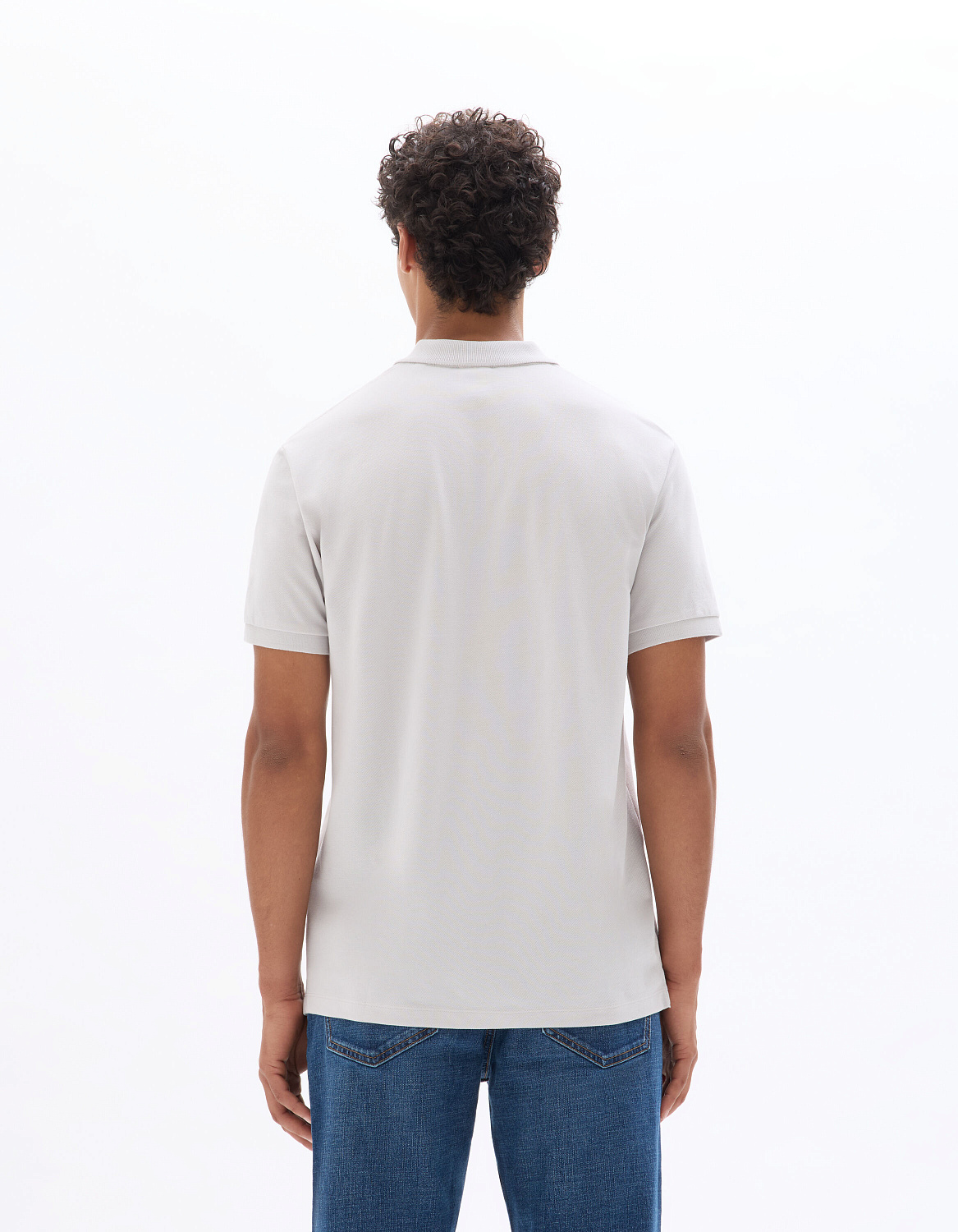 Рубашка-поло из хлопка с пике Celio