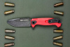 Нож складной Ultras-F Black Stonewash Red