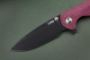 Складной нож CJRB Scoria PVD сталь AR-RPM9, рукоять Burgundy Micarta