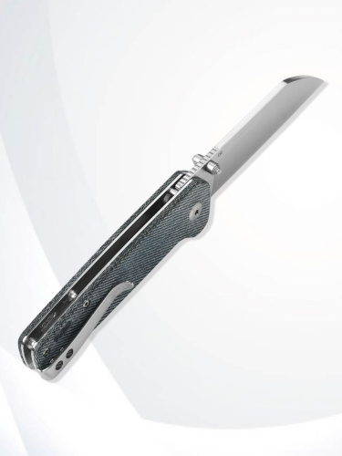Нож QSP Penguin Satin сталь D2, рукоять Denim Micarta