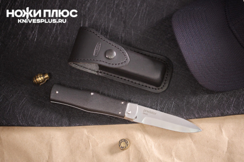 Автоматический нож Predator  N690 черный Stone wash Mikov