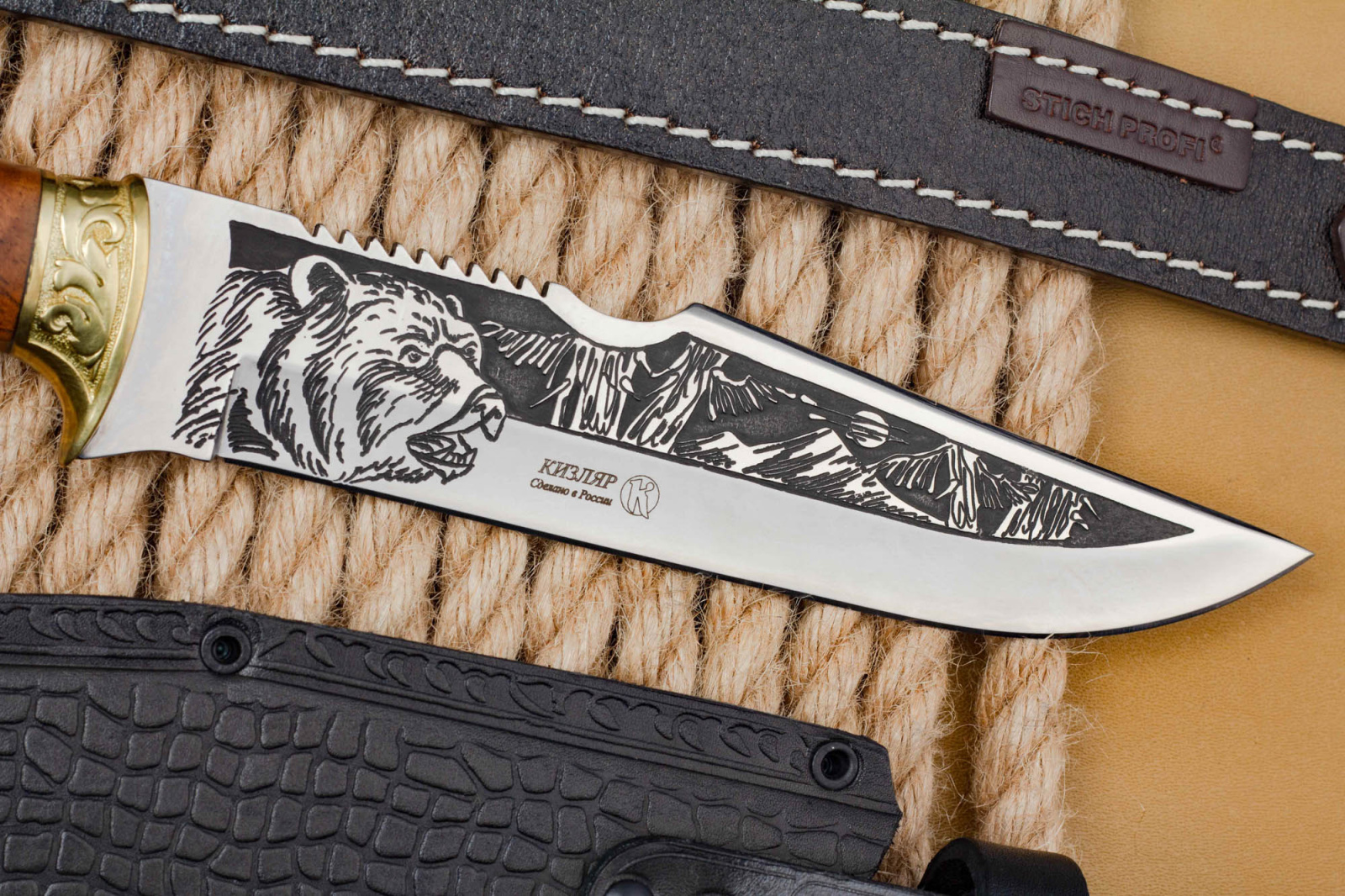 Нож Тайга Большая Латунь