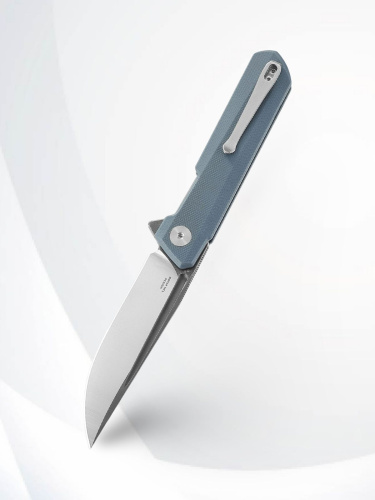 Нож Bestechman Dundee grey titanized/satin сталь D2, рукоять Grey G10