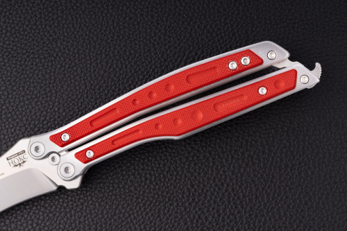 Нож складной Эльф D2 204-100401 рукоять G-10 (Red)