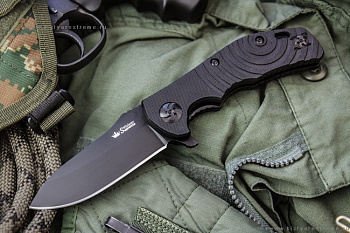 Складной нож Bloke X D2 black Titanium