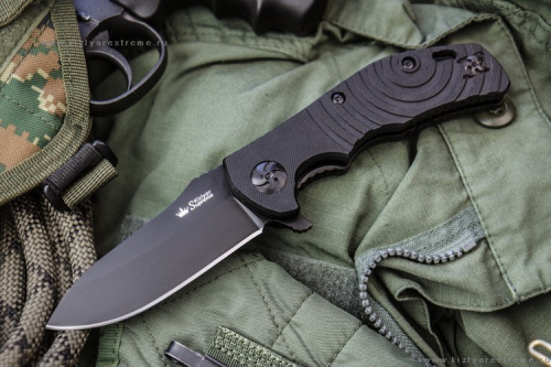 Складной нож Bloke X D2 black Titanium