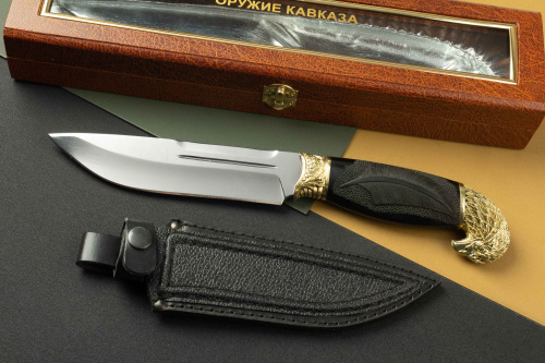 Подарочный Нож Беркут сталь 95х18 рукоять граб Дербент