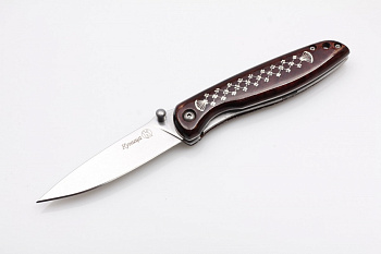 Нож складной Куница Орех Унцукульская насечка Нож складной Куница Орех Унцукульская насечка