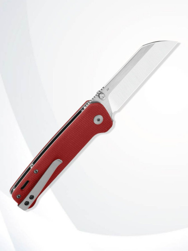 Нож QSP Penguin Satin сталь D2, рукоять Red Micarta