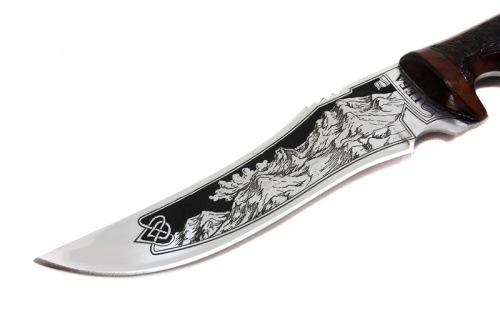 Нож Геба - жженый орех Поиск Кизляр