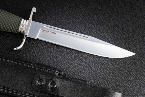 Нож Финка НКВД Х12мф эластрон зеленый Андреев