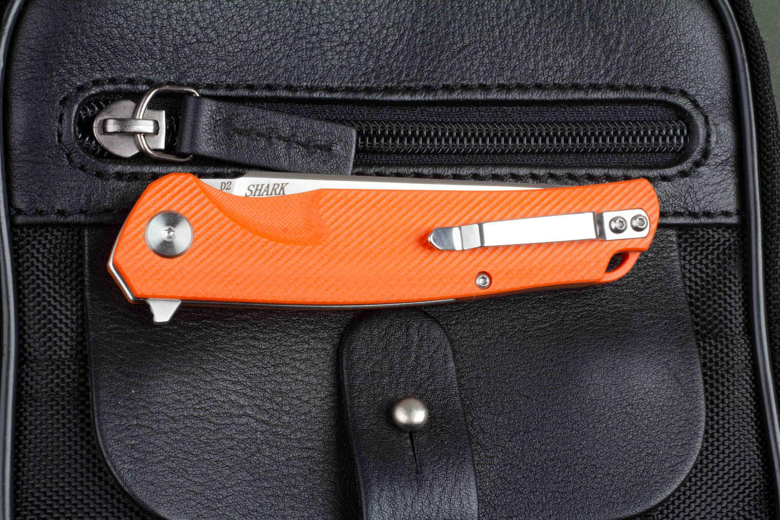 Нож складной Shark (Шарк) orange Кизляр