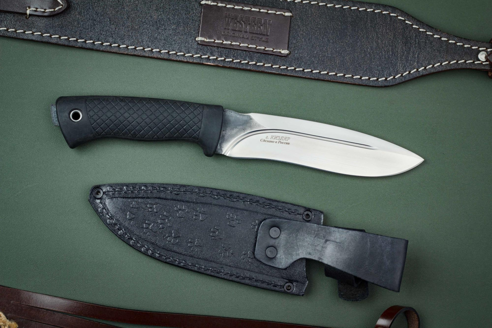 Нож Борз Х12 резина Беркут Кизляр