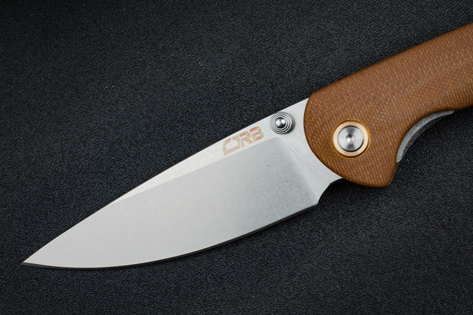 Складной нож CJRB Feldspar сталь D2, рукоять Brown G10