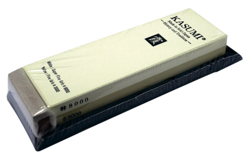 Японский комбинированный точильный водный камень 3000/8000 на подставке Kasumi 80002