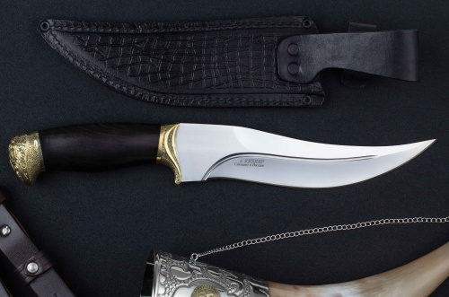 Нож Скорпион б.граб/латунь Беркут Кизляр