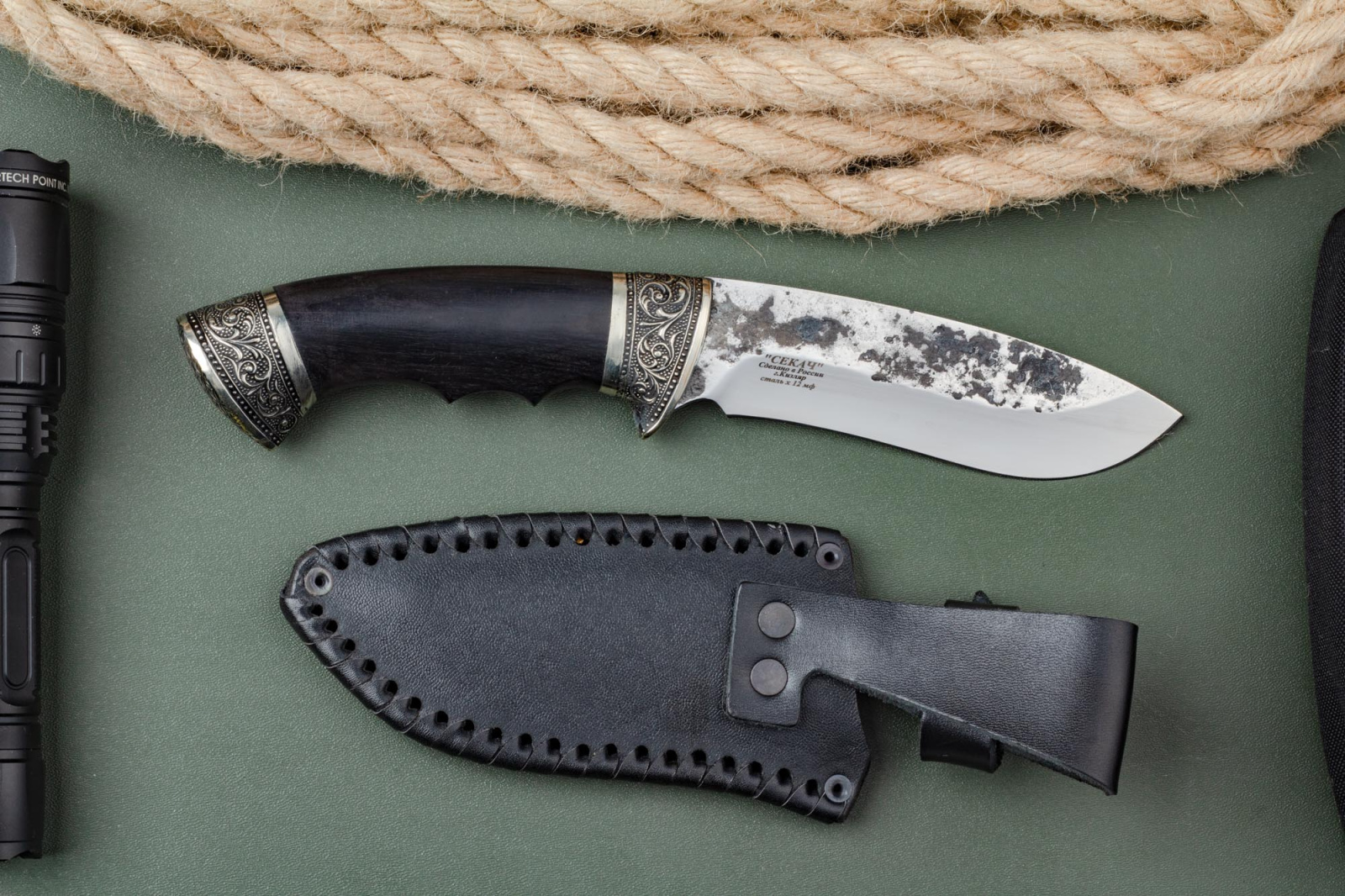 Нж Секач Х12мф мельхиор Блажко