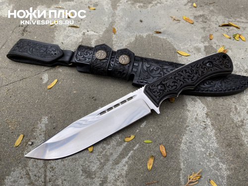 Нож Кизляр AUS-8 резная рукоять граб Кизляр