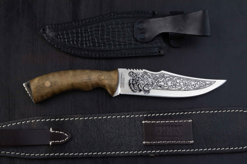 Нож Тайгер - 65Х13/орех Беркут Кизляр