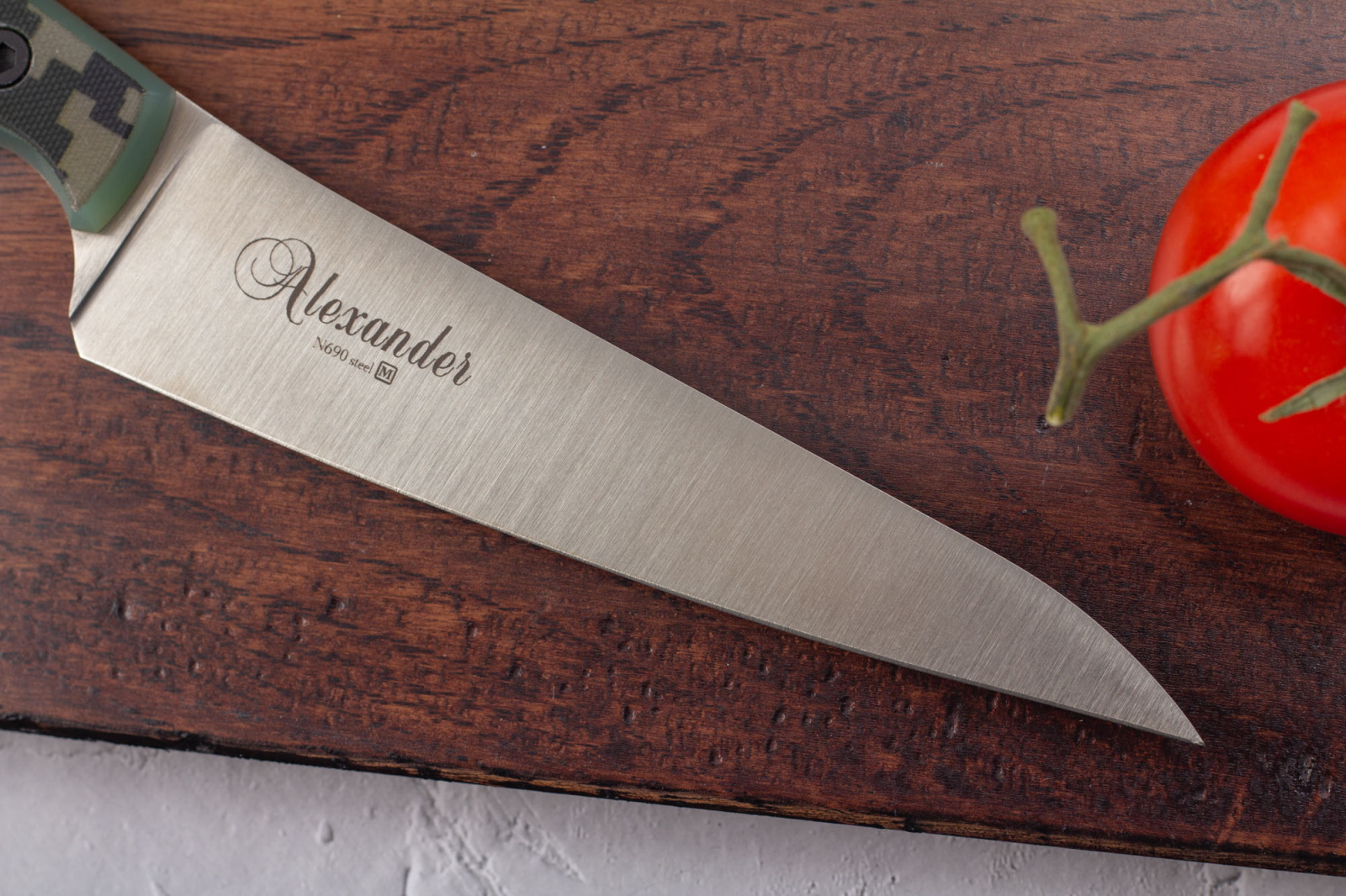 Нож кухонный alexander S N690 Camo G10 Russo Knives