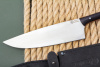 Нож кухонный большой-2 (95Х18, красная фибра, черный граб
