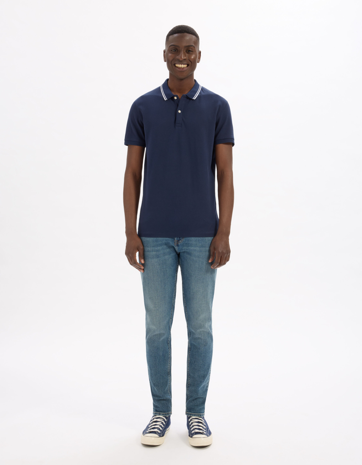 Рубашка поло Celio Dark Blue