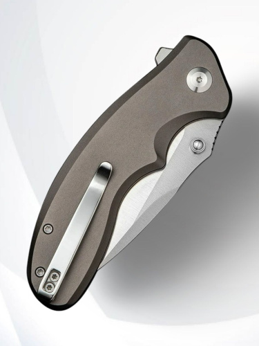 Складной нож Sencut Cybrix satin сталь 9Cr18MoV, рукоять Gray Aluminum