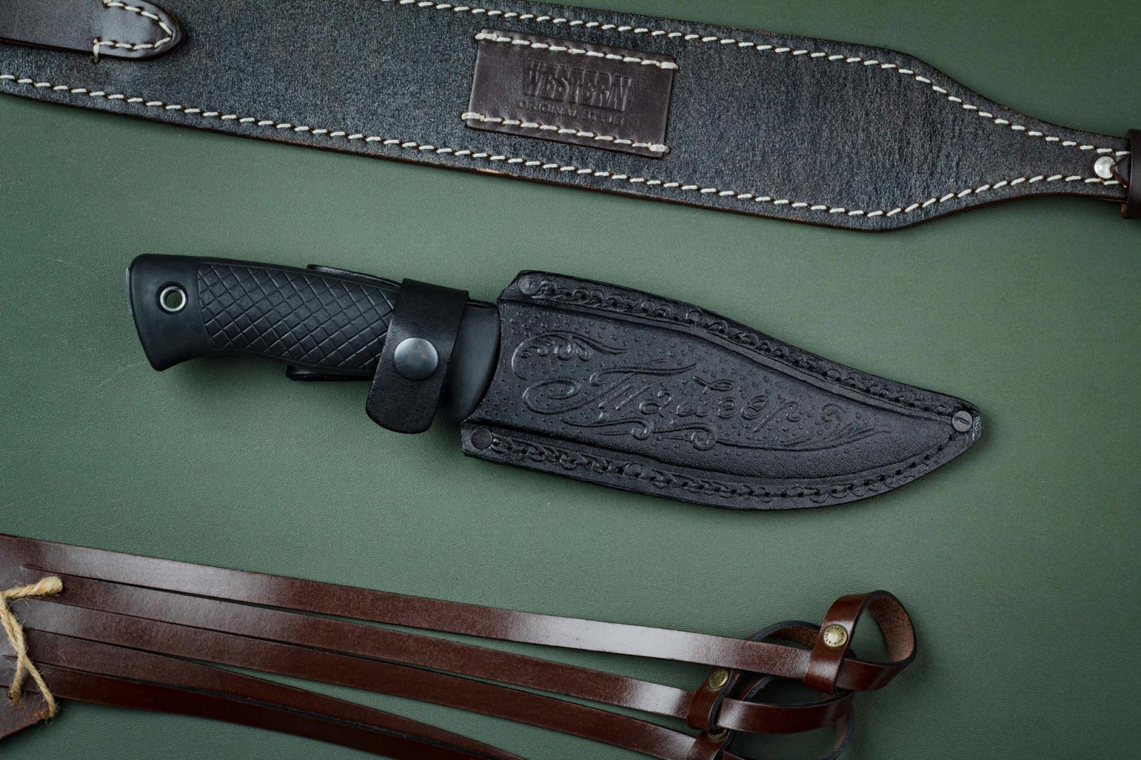 Нож Тайгер Х12  резина Беркут