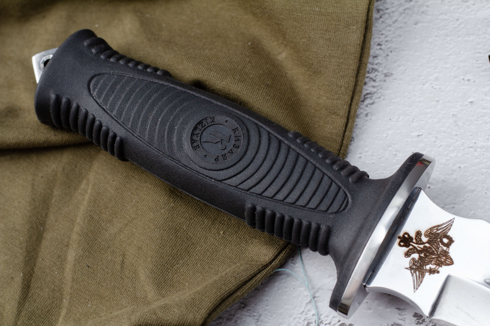 Нож Сталкер с символикой Министерство Обороны