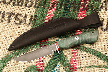 Нож Турист 2 (Булат, стабилизированная карельская берёза)