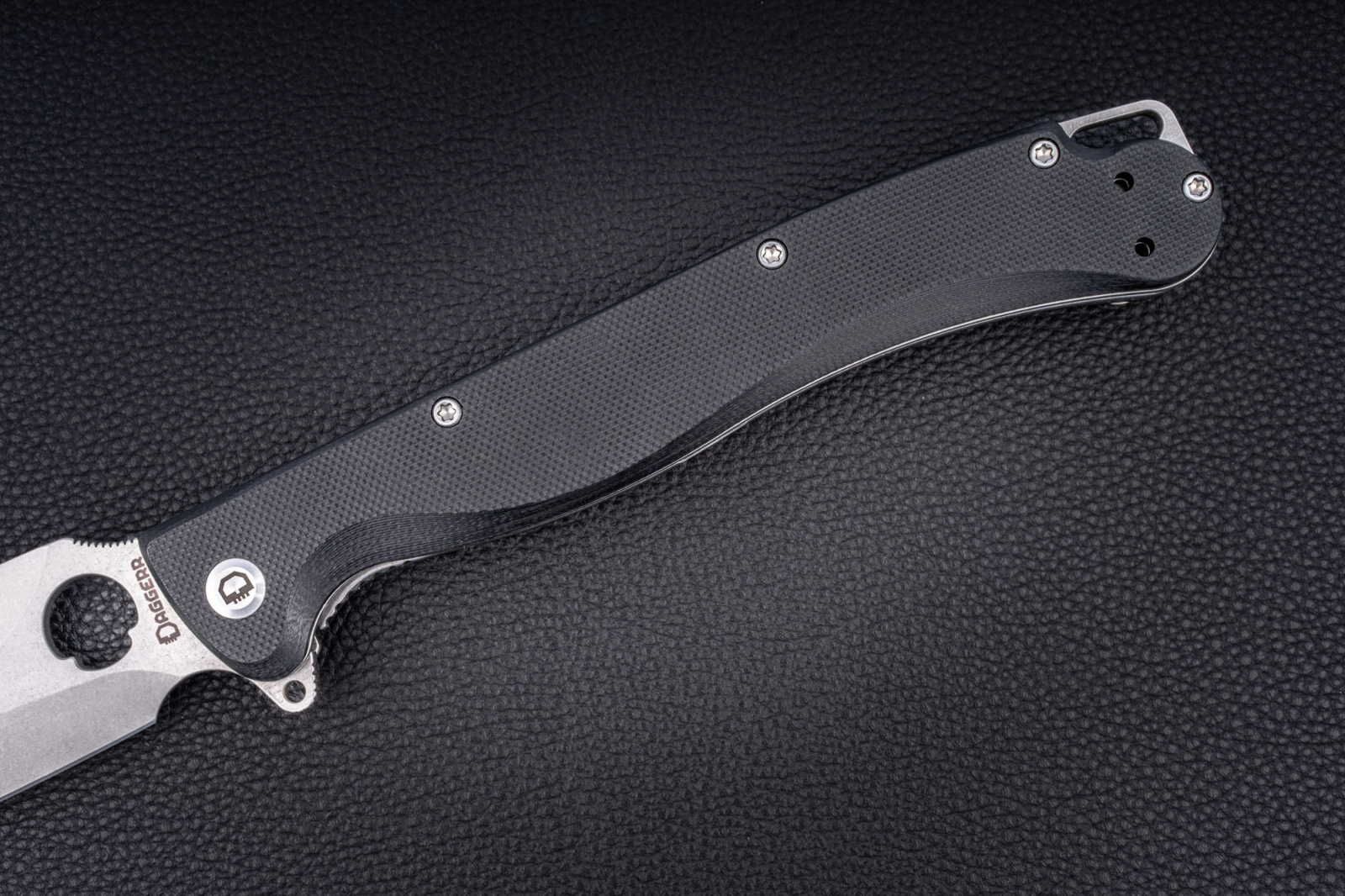 Складной нож Daggerr Vendetta Liner Lock stonewash сталь VG10, рукоять black G10