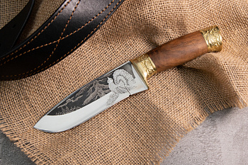 Нож Глухарь Латунь Нож Глухарь Латунь