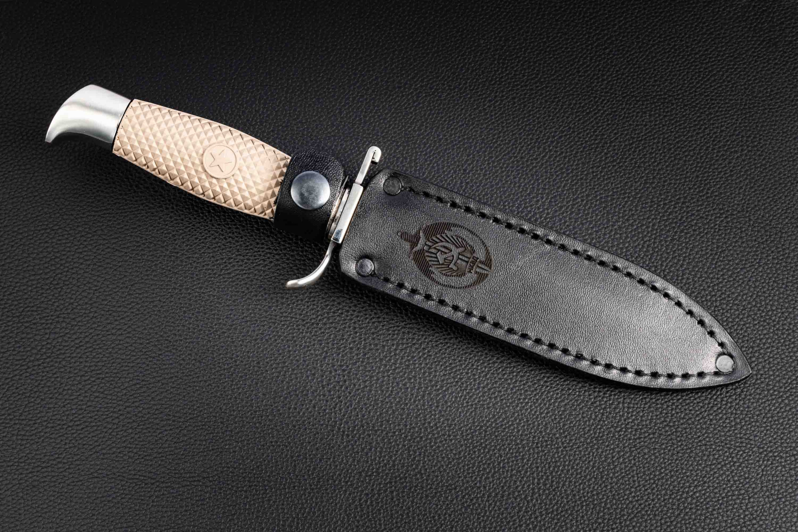 Нож Финка НКВД Х12мф эластрон бежевый Андреев