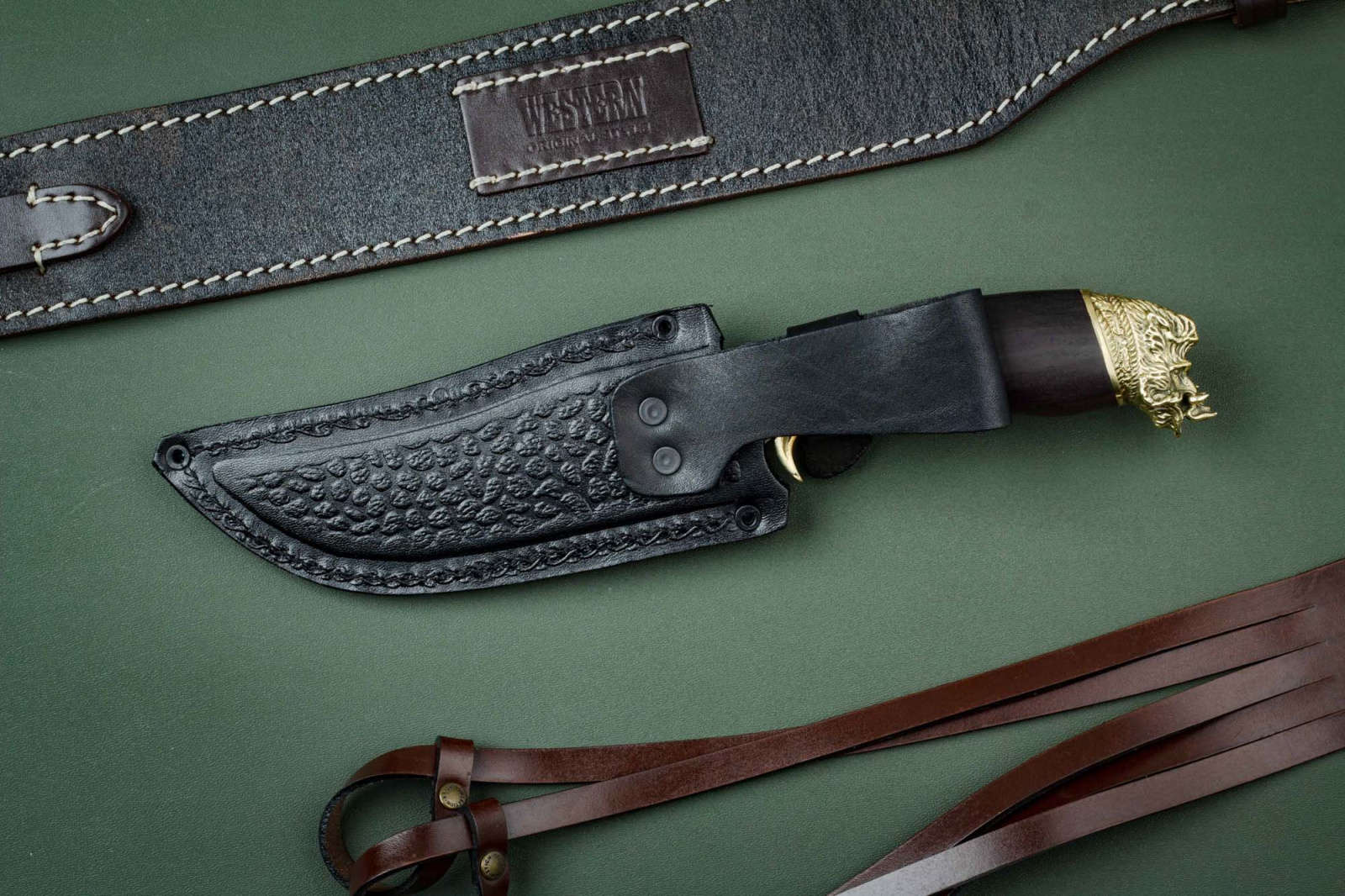 Нож Секач - Х12МФ/D2 латунь Беркут Кизляр