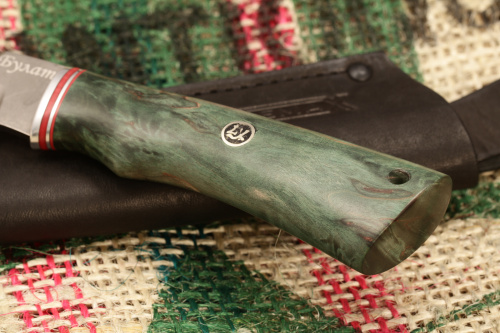 Нож Тайга (Булат, стабилизированная карельская берёза)