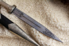 Кинжал джигит кожа/мельхиор крашенный