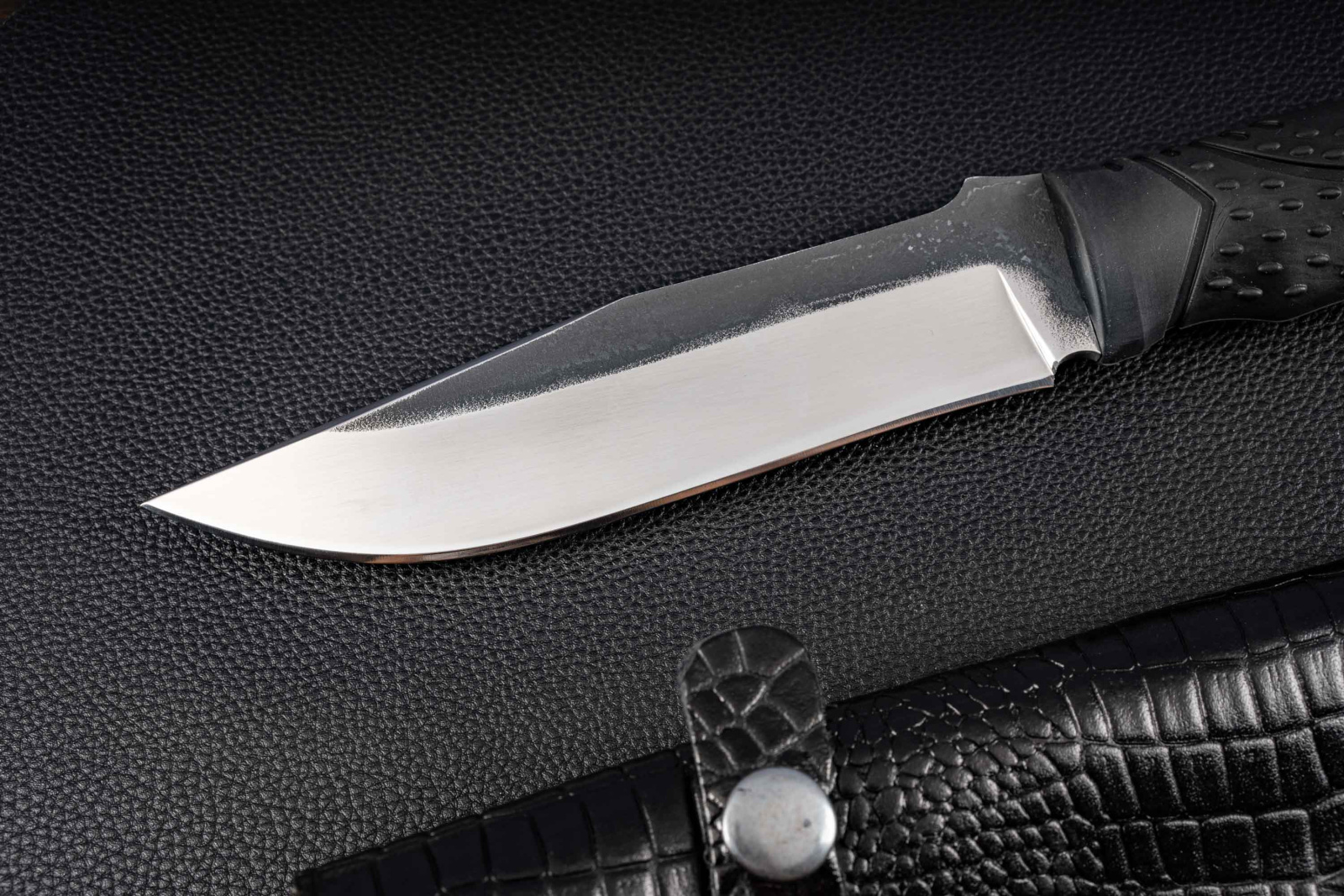 Нож Патриот AUS-8 эластрон черный Андреев