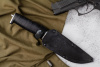 Нож Ш-5 Барс Дерево/Кожа  с символикой МВд Кизляр