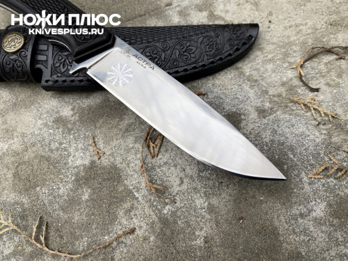 Нож Астра AUS-8 резная рукоять граб Кизляр Андреев