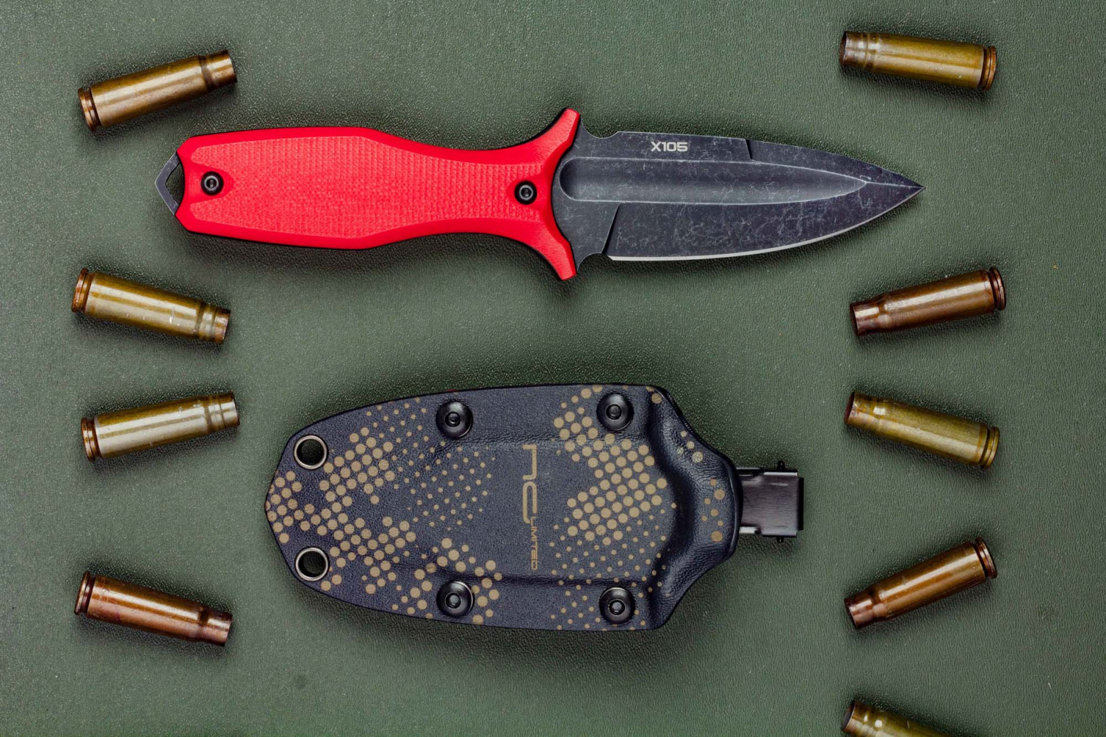 Нож Grave G10 red black s/w  – N.C.CUSTOM