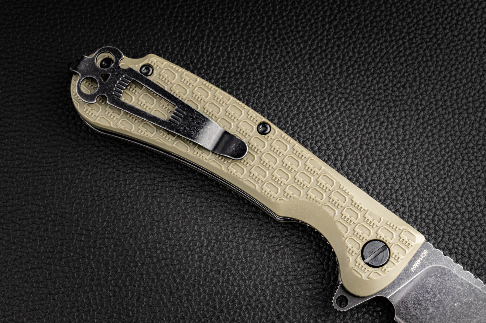 Нож Wocket blackwash WKFRNOLBW сталь 8Cr14MoV рукоять Olive FRN