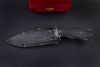 Нож Спецназ Х12МФ Акрил серый резные Ножны Кизляр Андреев д.В.