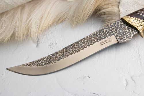 Нож Змея Сталь Х12МФ Орех Унцукульская насечка Унцукульская насечка Нож Змея Сталь Х12МФ Орех Унцукульская насечка Унцукульская насечка