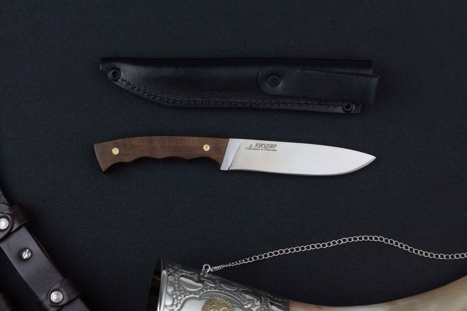 Нож Ш-1 65Х13/клепанный Беркут Кизляр