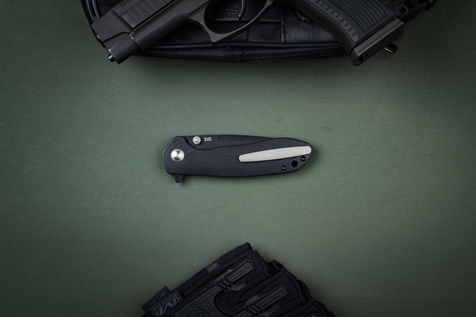 Складной нож CJRB Scoria PVD сталь AR-RPM9, рукоять Black G10