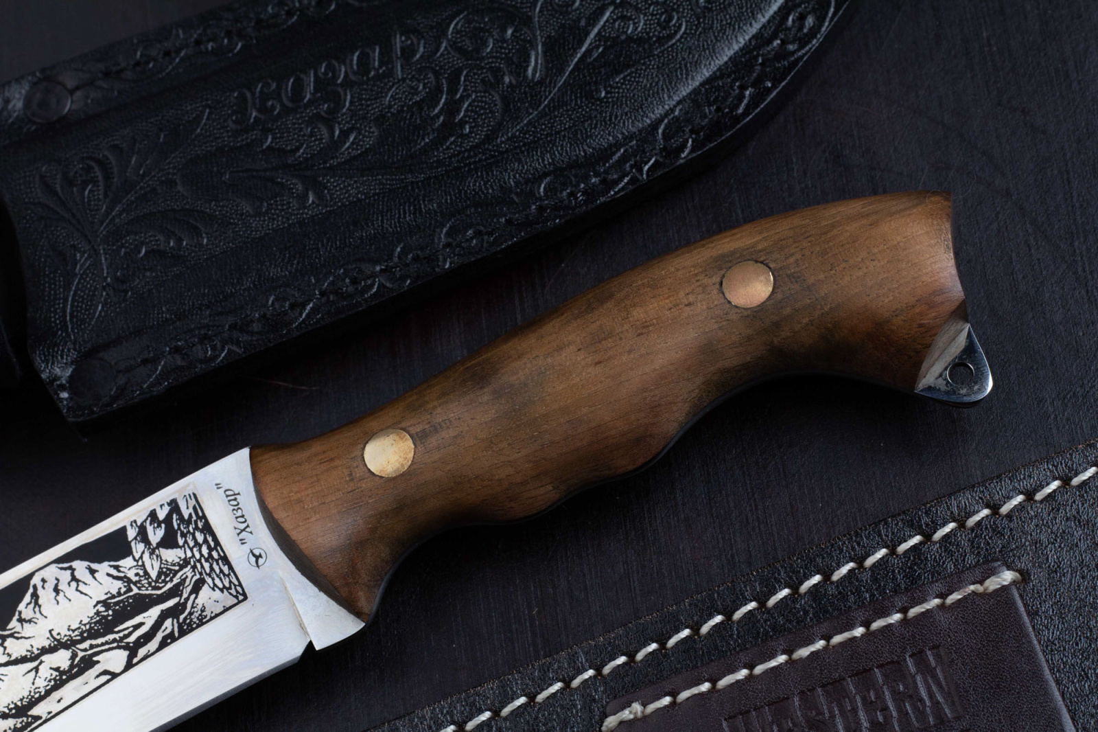 Нож Хазар - орех 65Х13 Беркут Кизляр